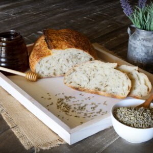 Honey Lavender Sourdough Loaf