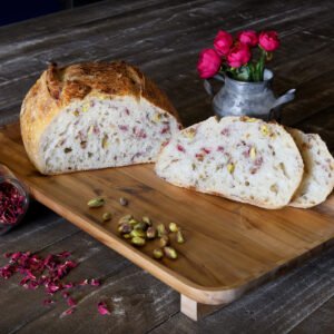 Rose Petal Pistachio Sourdough Loaf